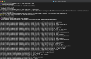 Brew postinstall node Error : “post-install step did not complete successfully”