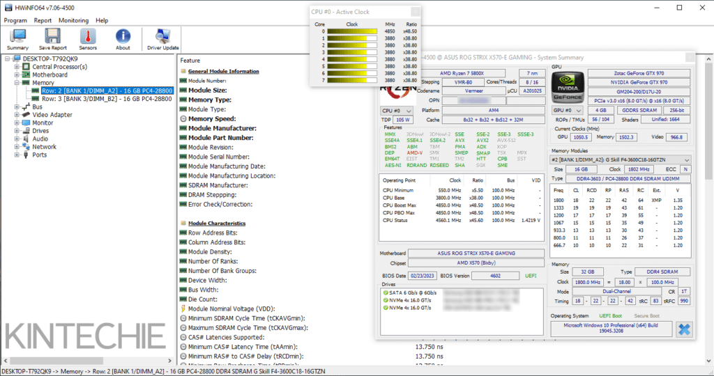 Hardware Information with hwinfo64